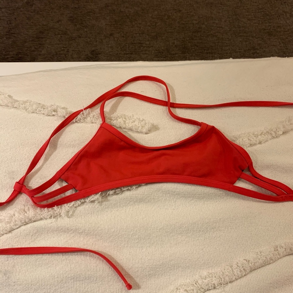 raspberry jolyn tie back top